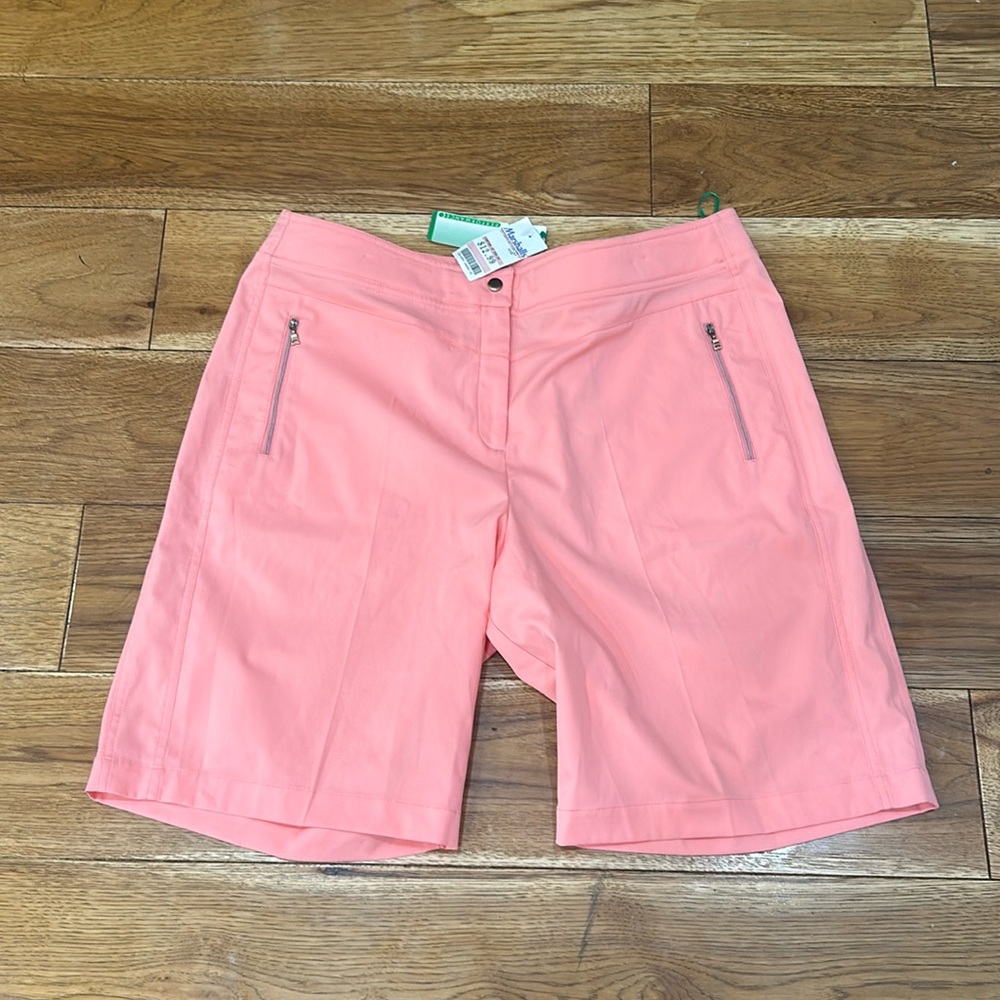 NWT size 18 peach sport shorts.